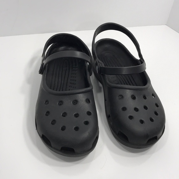 CROCS | Shoes | Mary Jane Style Black Crocs | Poshmark